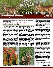 Inside Deer Research - January 2015