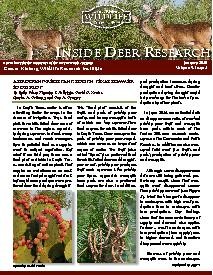 Inside Deer Research - January 2015 Inside Deer Research - January 2015