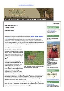 Deer eNews - Deer Nutrition: Part 5 Deer eNews - Deer Nutrition: Part 5