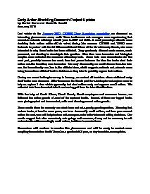 Deer eNews - Early Antler Shedding Research Project Update Deer eNews - Early Antler Shedding Research Project Update