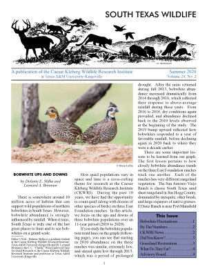 South Texas Wildlife Newsletter -  Summer 2020