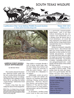  South Texas Wildlife Newsletter - Winter 2020-2021