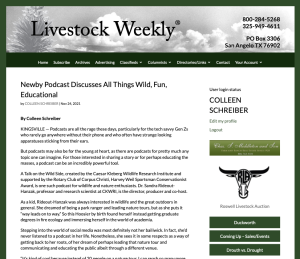 Newby Podcast Discusses All Things Wild, Fun, Educational Newby Podcast Discusses All Things Wild, Fun, Educational