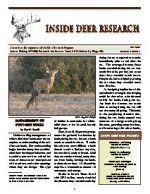 Inside Deer Research - Fall 2008
