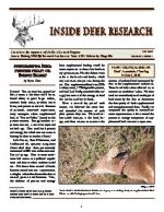 Inside Deer Research - Fall 2009