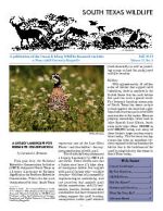South Texas Wildlife Newsletter - Fall 2014
