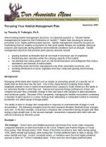 Deer eNews - Focusing Your Habitat Management Plan
