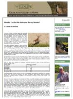 Deer eNews - What Do You Do With Helicopter Survey Results?