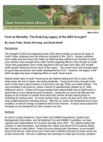 Deer eNews - Post-run Mortality:  The Enduring Legacy of the 2009 Drought?