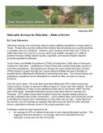 Deer eNews - Helicopter Surveys for Mule Deer - State of the Art
