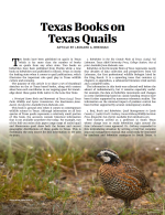 Article cover page with quail standing in the grass